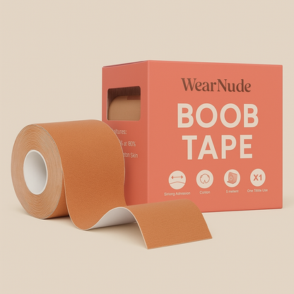 WearNude Boob Tape for Lift & Hold – 5M Fabric Breast Tape
