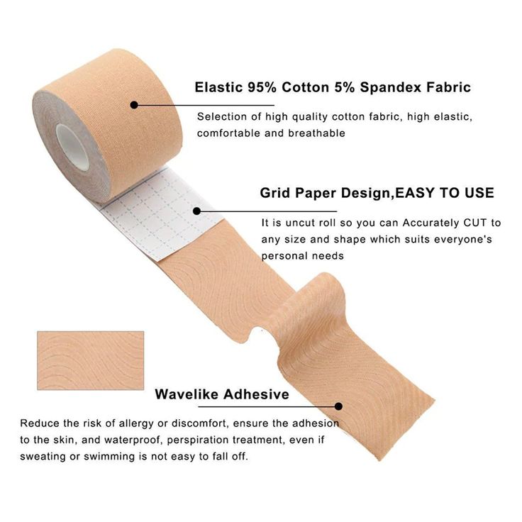 WearNude Boob Tape for Lift & Hold – 5M Fabric Breast Tape