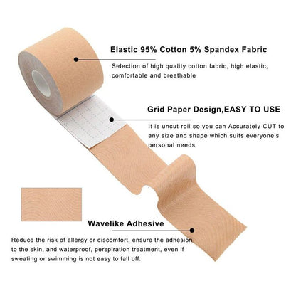 WearNude Boob Tape for Lift & Hold – 5M Fabric Breast Tape