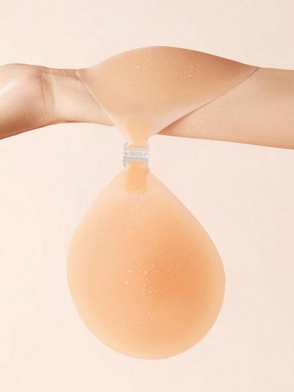 Silicone Adhesive Bra | Reusable Stick-On Support with Optional Straps